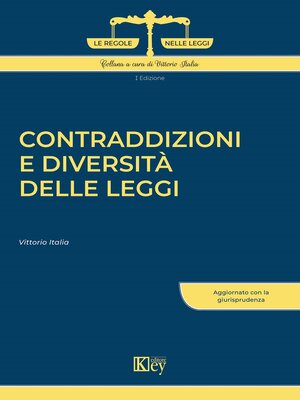 cover image of Contraddizioni e diversità delle leggi